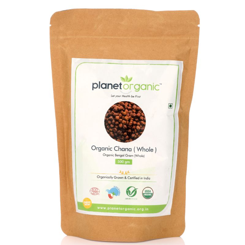 Orgenik: Chana Whole/Bangal Gram from brand Planet Organic