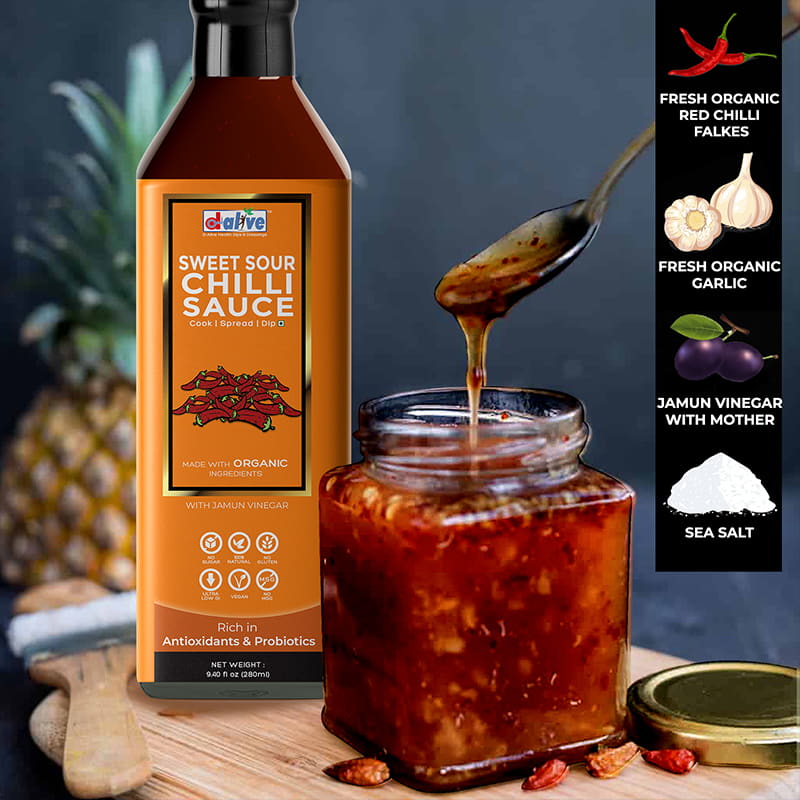 Orgenik: Shop Sweet Sour Chilli Sauce from brand D-Alive