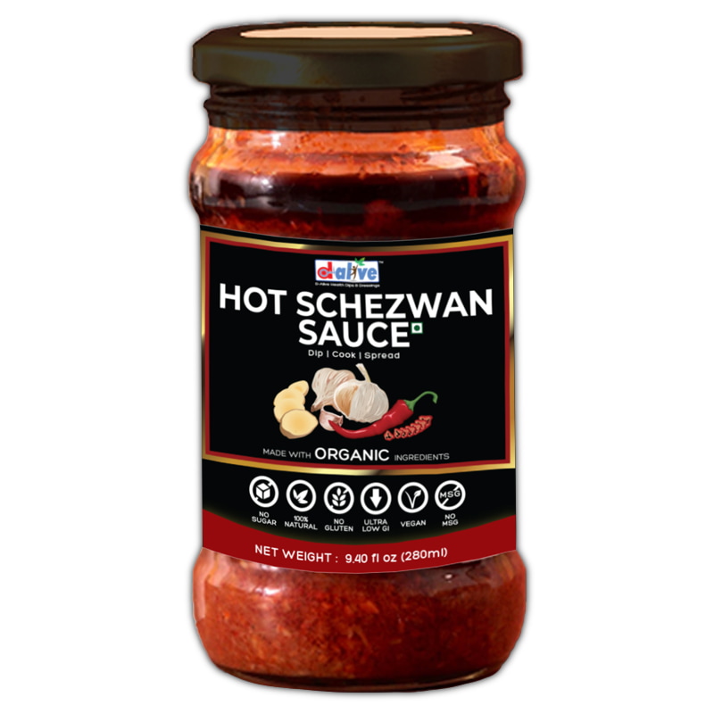 Orgenik: Shop Hot Schezwan Sauce from brand D-Alive