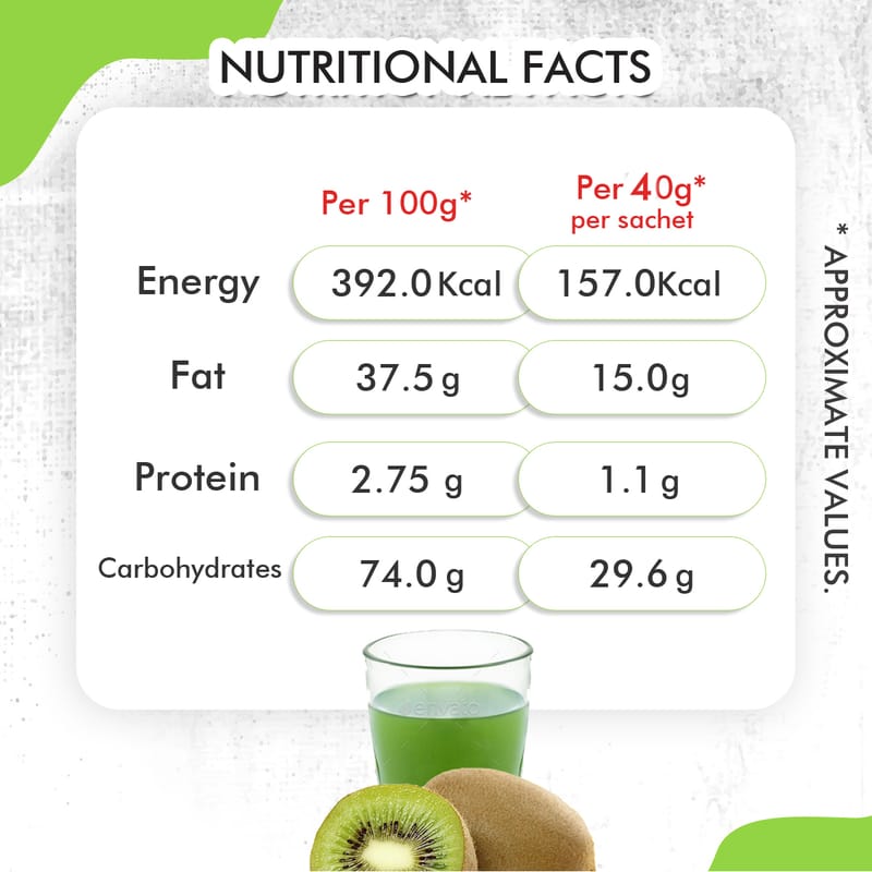 Orgenik: Shop Kiwi Fruit Juice Powder 80g from the brand Nattfru