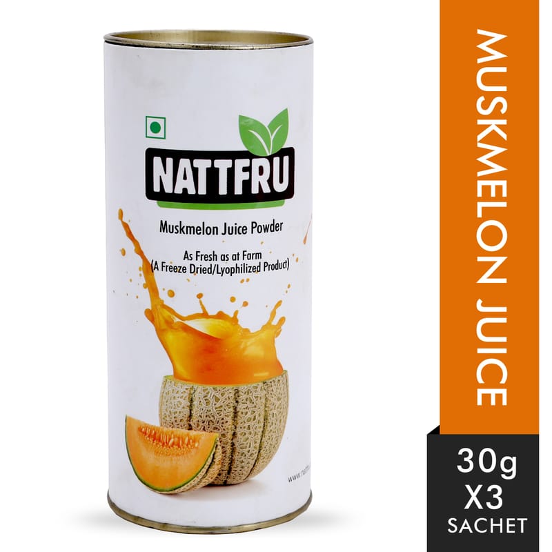 Orgenik: Shop Muskmelon Fruit Juice Powder 90g from the brand Nattfru