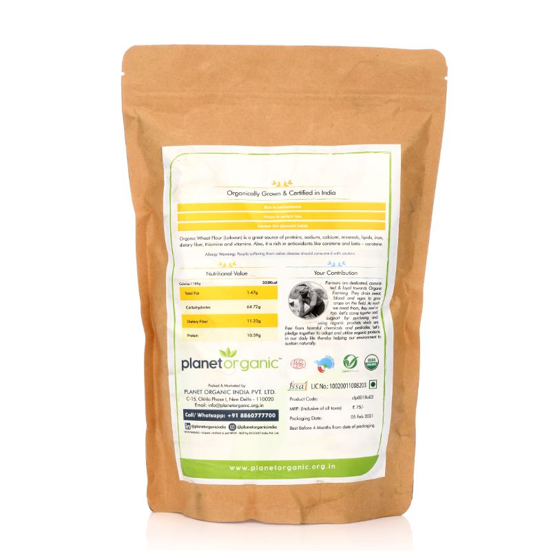Orgenik: Wheat Flour(Lokwan) from brand Planet Organic