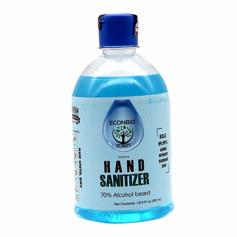 Orgenik: Shop Elovra Liquid Hand Sanitizer 500 Ml - ECONBIO ROOTS from the brand ECONBIO ROOTS