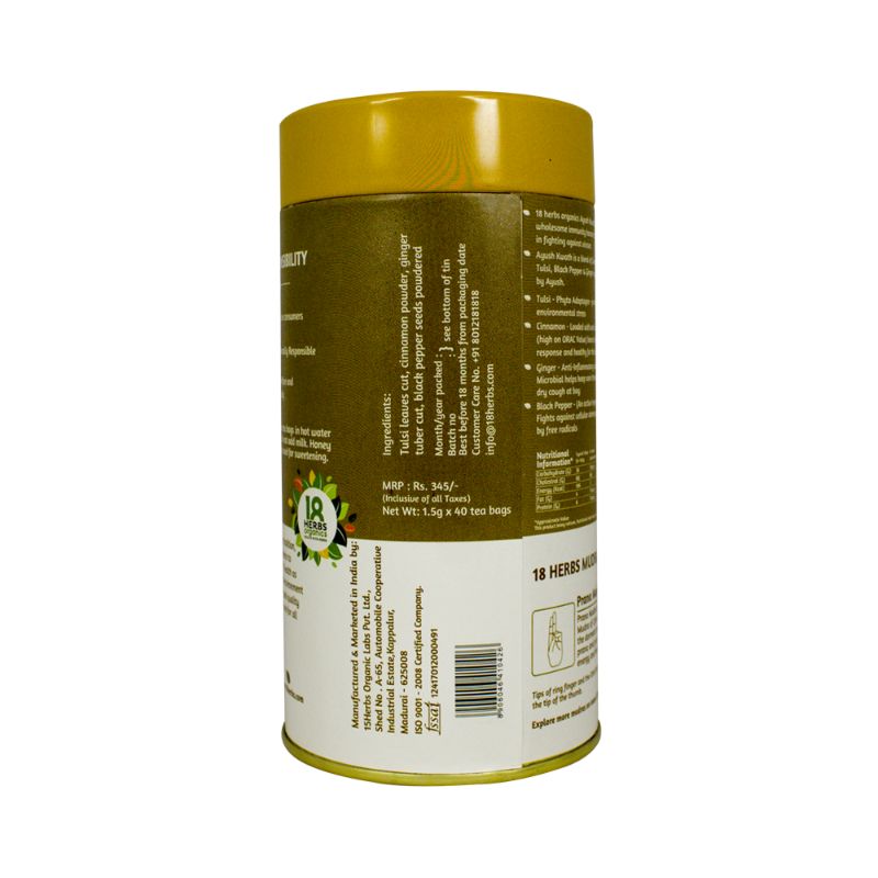 Orgenik: Ayush Kwath Tea from brand 18 Herbs Organics