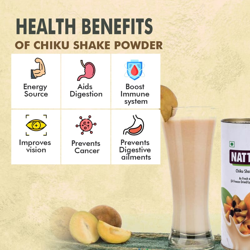 Orgenik: Shop Chiku Shake Powder 90g from the brand Nattfru