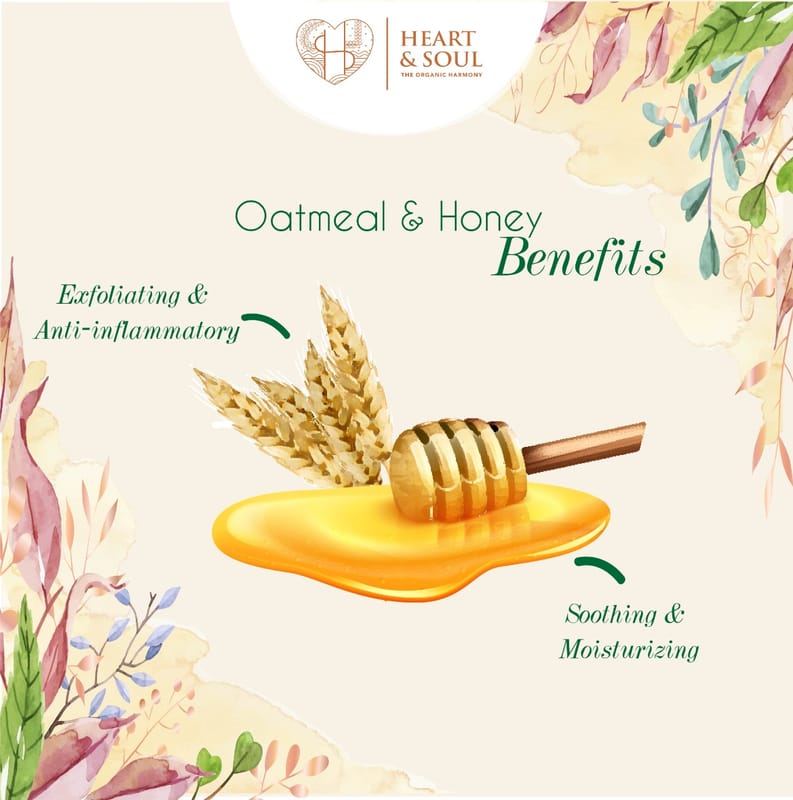 Orgenik: Shop Oatmeal & Honey Body Scrub from the brand Heart & Soul