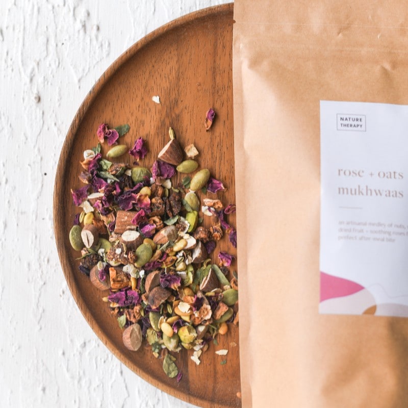Orgenik: Rose + Oats Mukhwaas from brand Nature Therapy