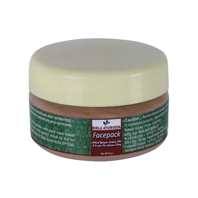 Orgenik: Shop Facepack 50gm from the brand Birla Ayurveda