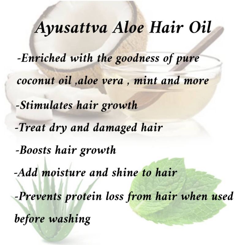 Orgenik: Aloe Hair Oil from brand AyuSattva