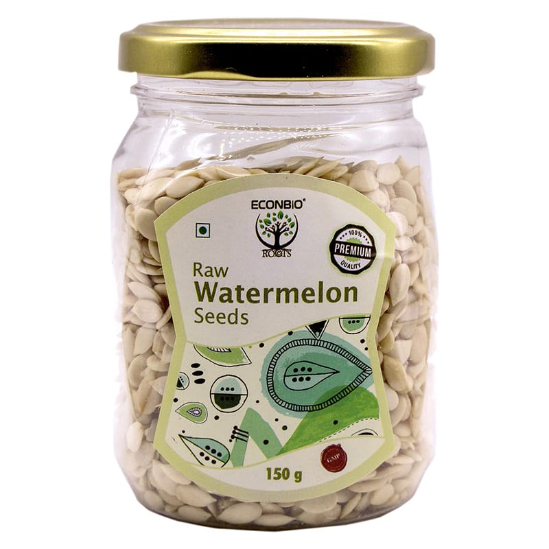 Orgenik: Shop Raw Water Melon Seeds 150g (Pack Of 2) - ECONBIO ROOTS from the brand ECONBIO ROOTS