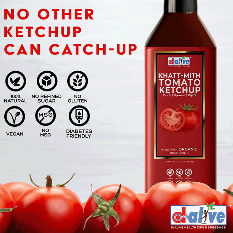 Orgenik: Shop Khatt-Mith Tomato Ketchup from brand D-Alive
