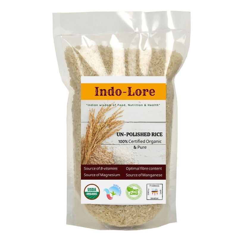 Orgenik: Certified Organic Ambemohar Govindbhog Rice from brand Indo-Lore