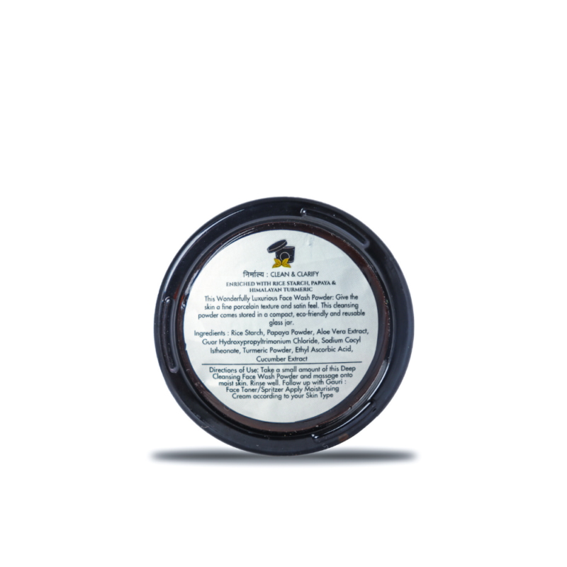 Orgenik: Shop Nyra Face Wash Powder Exfoliates & Brightens Turmeric +Aloe+ VitC - from the brand Amayra Naturals