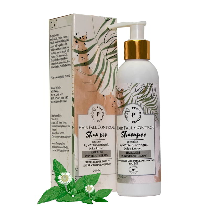 Orgenik: Shop Hair Growth Bhringraj Shampoo with Soya Protein Onion Extract For Men & Women from the brand Peau D'origine