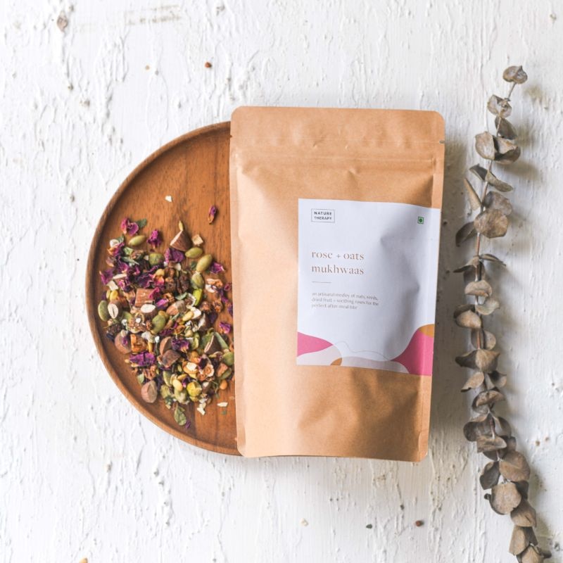 Orgenik: Rose + Oats Mukhwaas from brand Nature Therapy