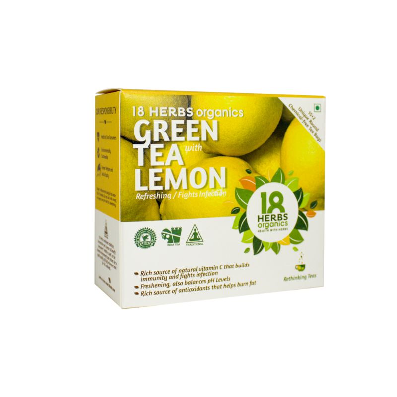 Orgenik: Green Tea with Lemon from brand 18 Herbs Organics