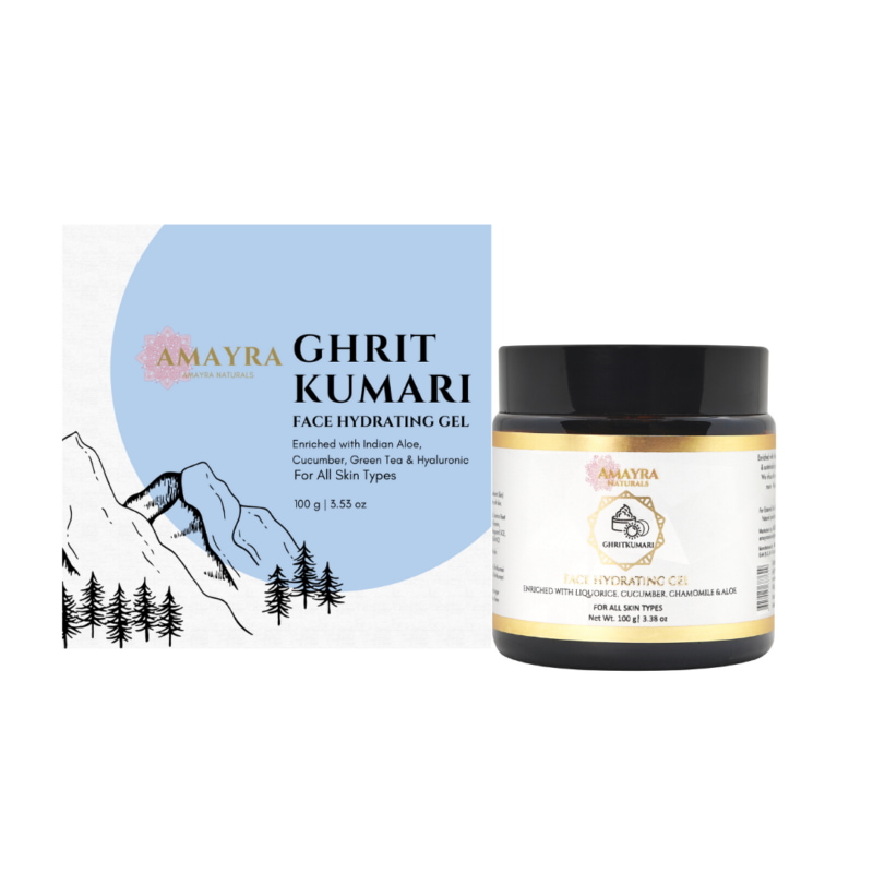 Orgenik: Shop Ghritkumari Face Hydrating Gel - Soothe & Heal - from the brand Amayra Naturals