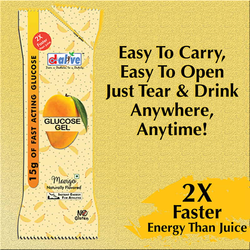 Orgenik: Shop Glucose Gel (Mango) | 6 Sachets from brand D-Alive