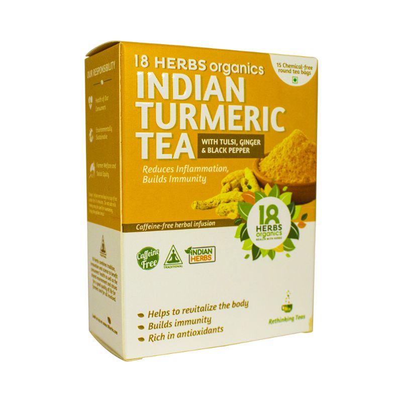 Orgenik: Indian Turmeric Tea from brand 18 Herbs Organics