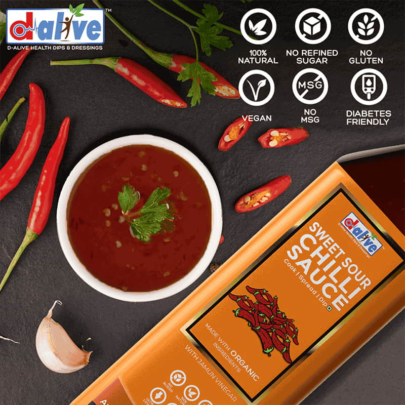 Orgenik: Shop Sweet Sour Chilli Sauce from brand D-Alive