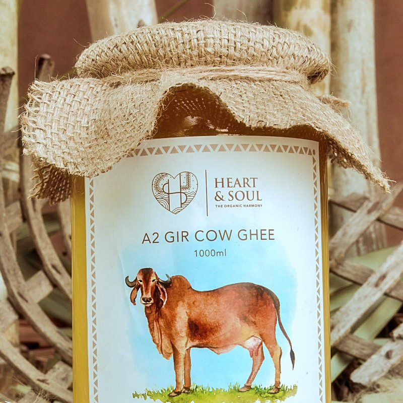 Orgenik: Shop A2 Gir Cow Ghee 1kg from the brand Heart & Soul