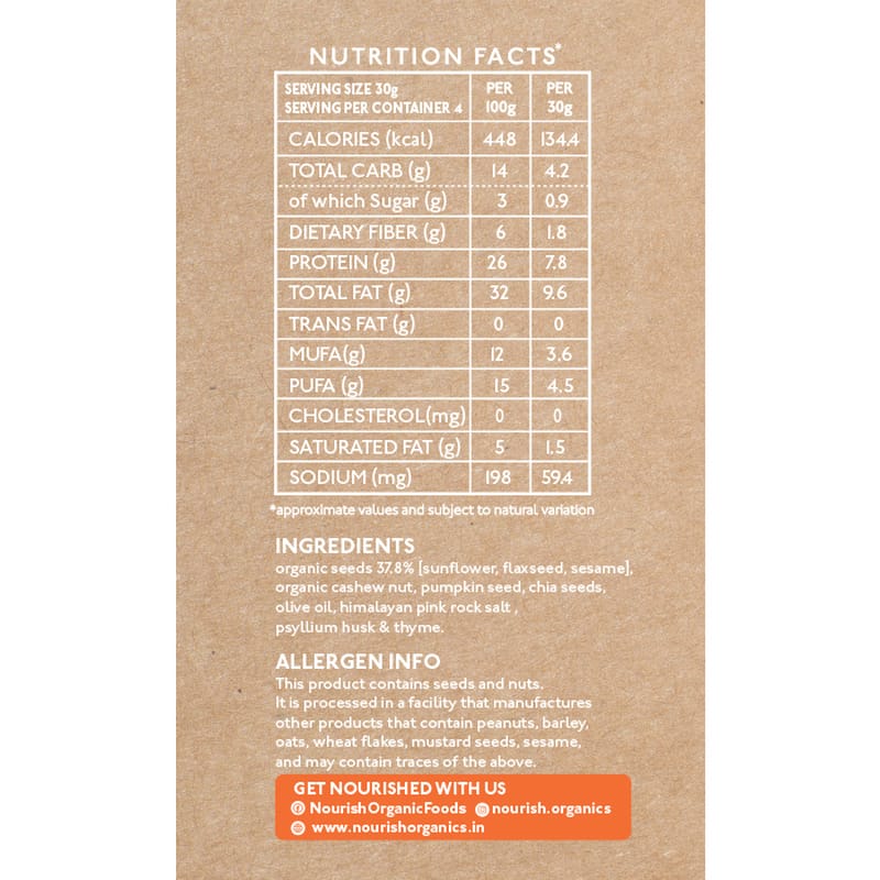 Orgenik: Shop Pumpkin Seed mix from the brand Nourish Organics