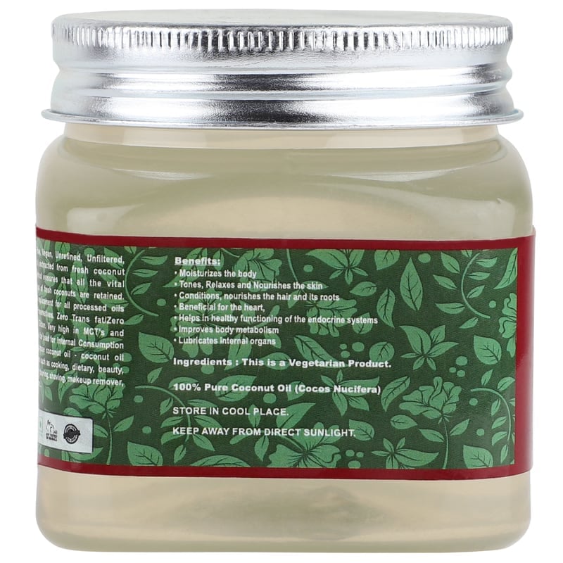 Orgenik: Shop Virgin Coconut Oil 250ml from the brand Birla Ayurveda
