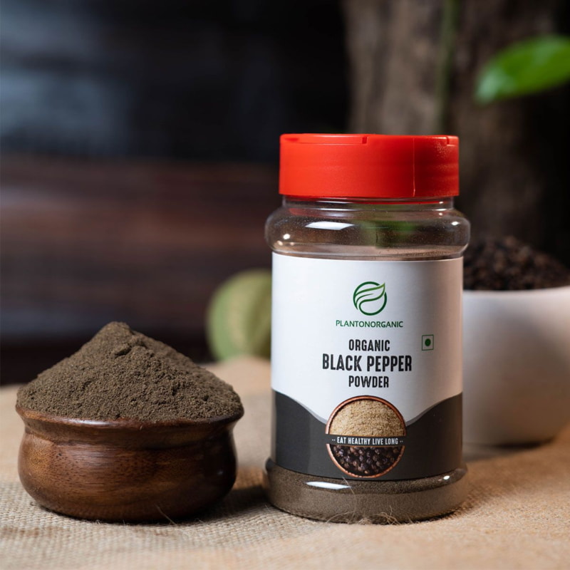 Orgenik: Shop Organic Black Pepper Powder from brand Plantonorganic