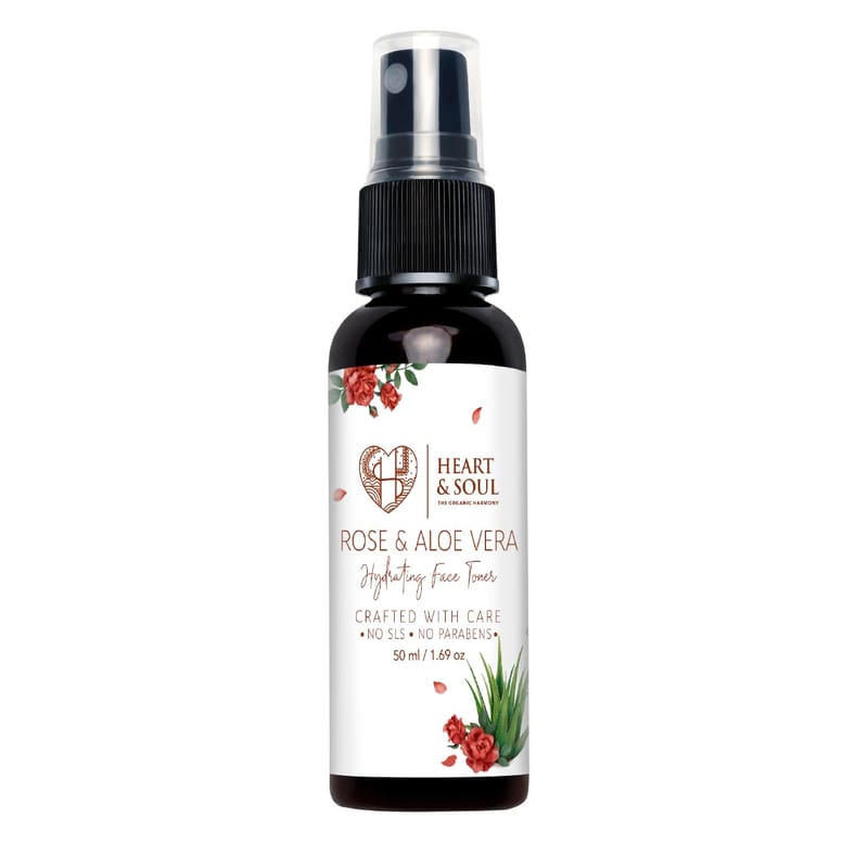 Orgenik: Shop Rose & Aloe Vera Face Toner from the brand Heart & Soul