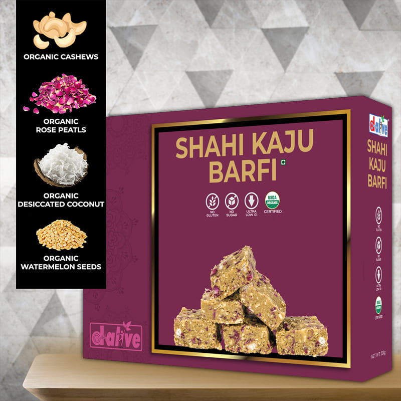 Orgenik: Shop Shahi Kaju Barfi from brand D-Alive