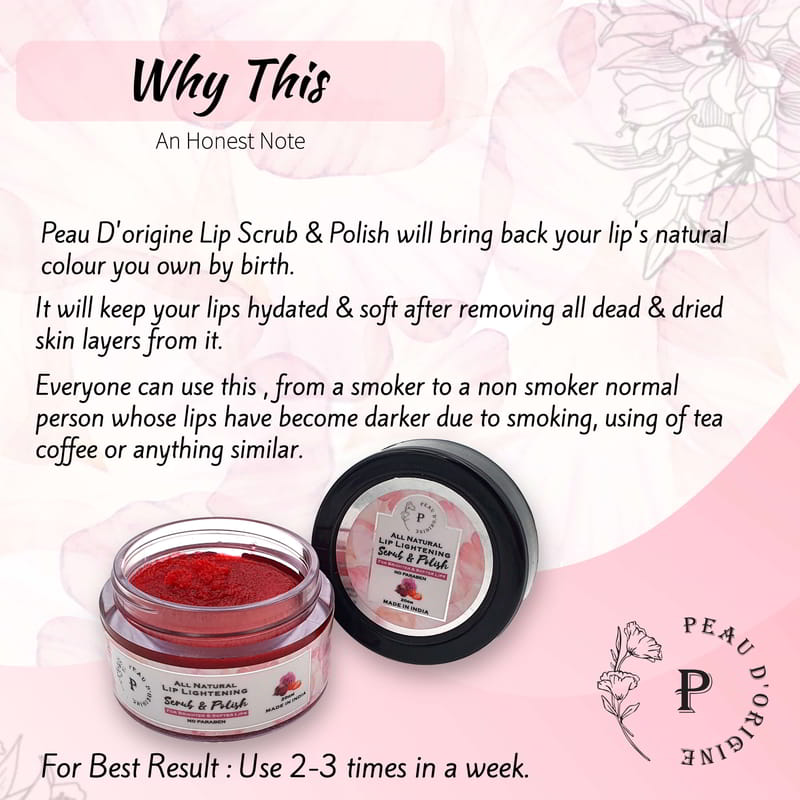 Orgenik: Shop Lip Scrub for Dark Lips to Lighten from the brand Peau D'origine