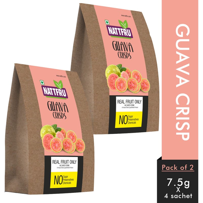 Orgenik: Shop Guava Crisps 15g - Pack of 2 from the brand Nattfru