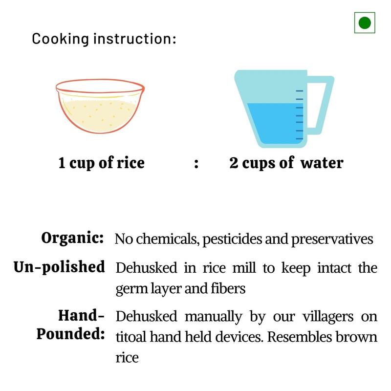 Orgenik: Certified Organic Ambemohar / Govindbhog Rice from brand Indo-Lore