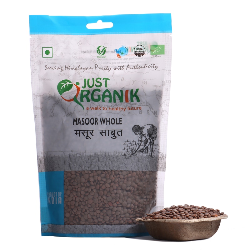 Orgenik: Masoor Whole from brand Just Organik