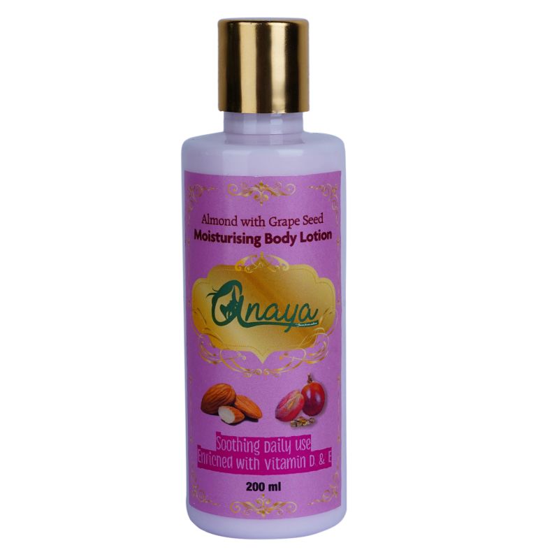 Orgenik: Almond & Grape Seed moisturising Body Lotion with the Finest Ayurvedic Ingredients from the brand Anaya