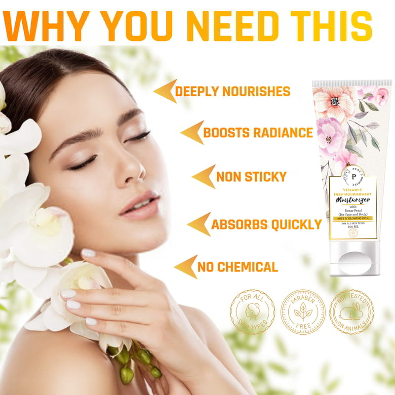 Orgenik: Shop Vitamin C Deep Nourishment Face Moisturizer for Summer with Pure Saffron For Skin Illumination from the brand Peau D'origine
