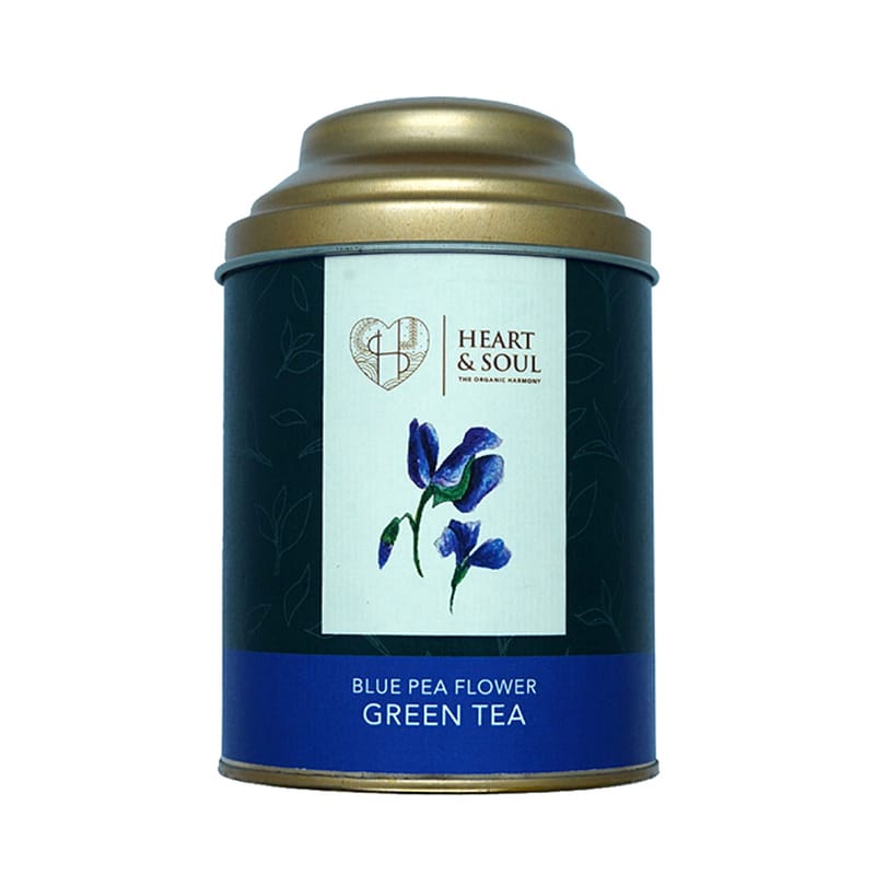 Orgenik: Shop Blue Pea Flower Green Tea from the brand Heart & Soul