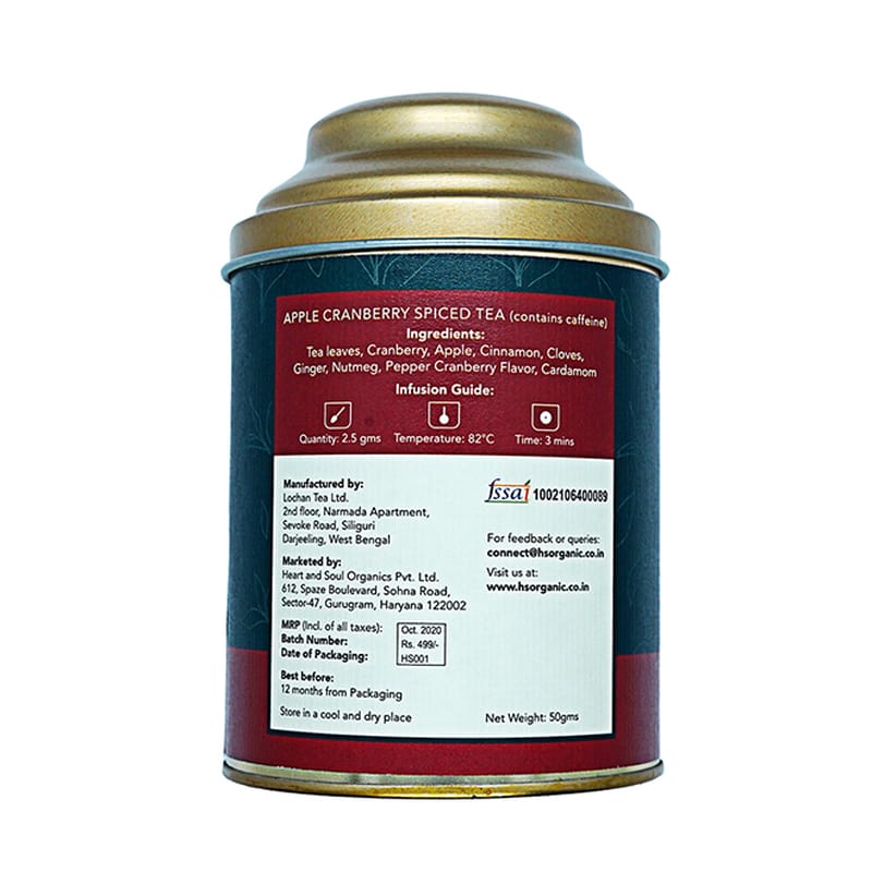 Orgenik: Shop Apple Cranberry Green Tea from the brand Heart & Soul