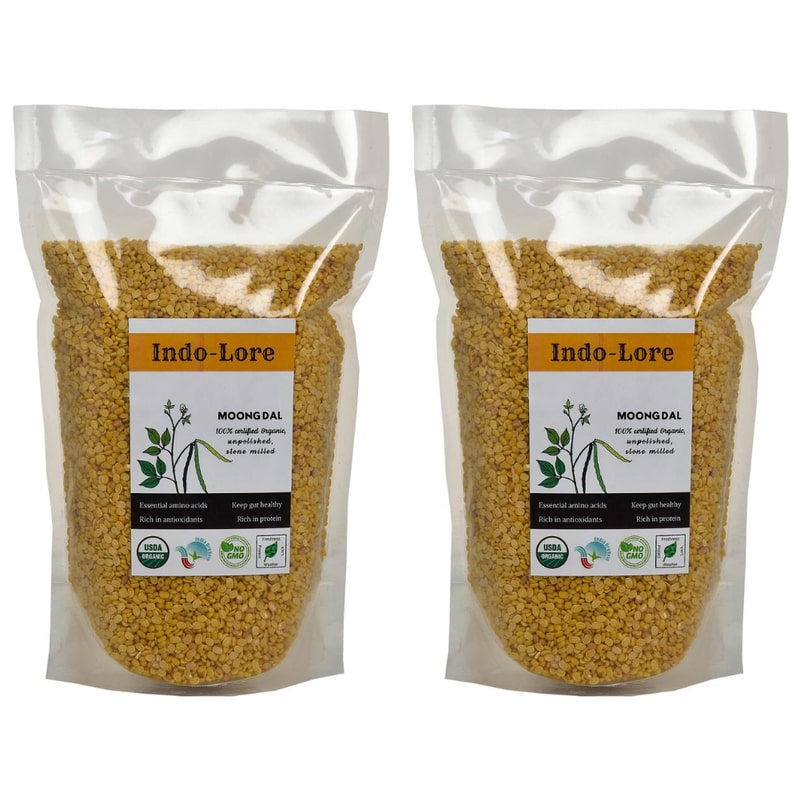 Orgenik: Certified Yellow Moong Dal Dhuli from brand Indo-Lore