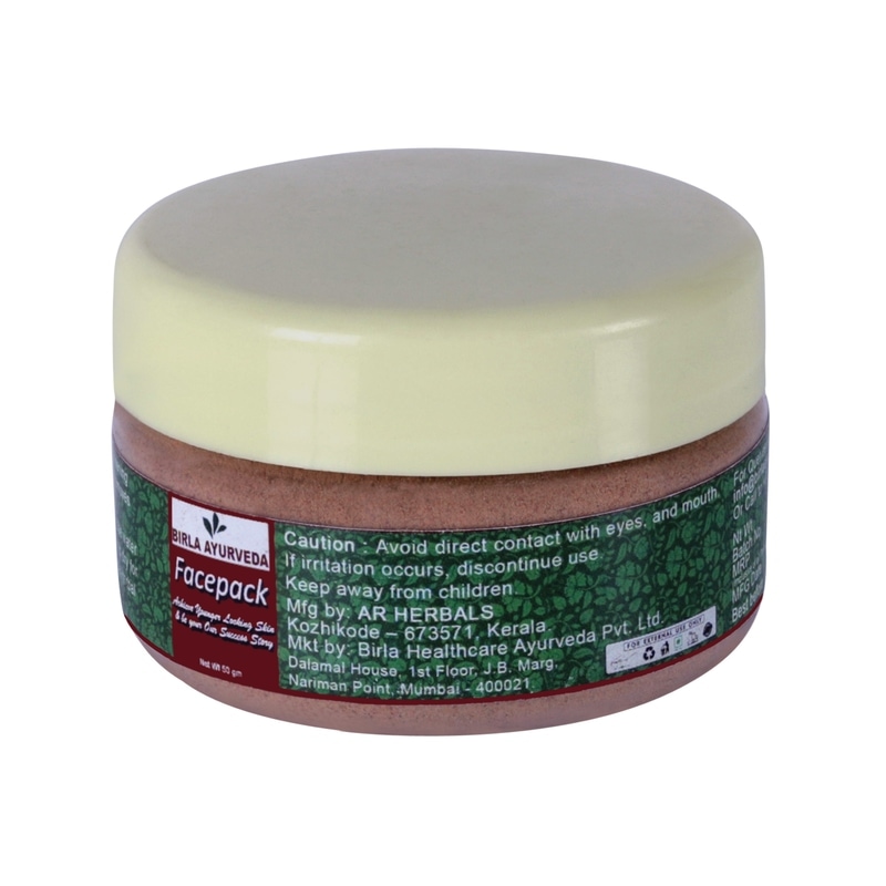 Orgenik: Shop Facepack 50gm from the brand Birla Ayurveda