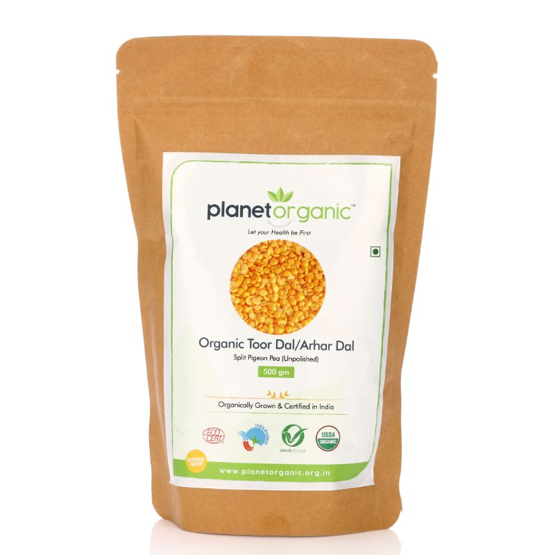 Orgenik: Arhar Dal/Toor dal /Split Pigeon Pea from brand Planet Organic