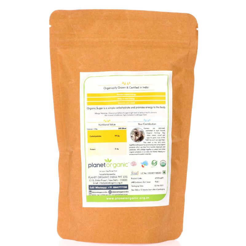 Orgenik: White Sugar (White & Sulphurless) from brand Planet Organic