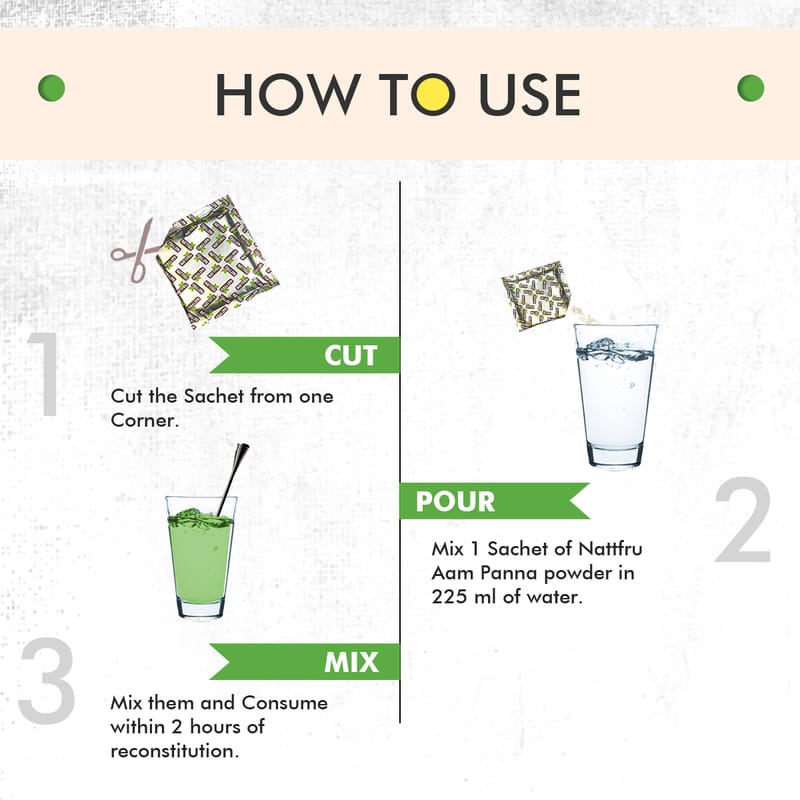 Orgenik: Shop Aam Panna Juice Powder 105g from the brand Nattfru