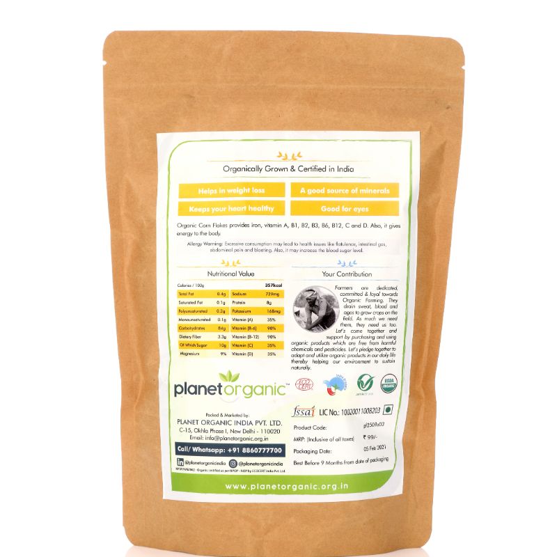 Orgenik: Corn Flakes from brand Planet Organic