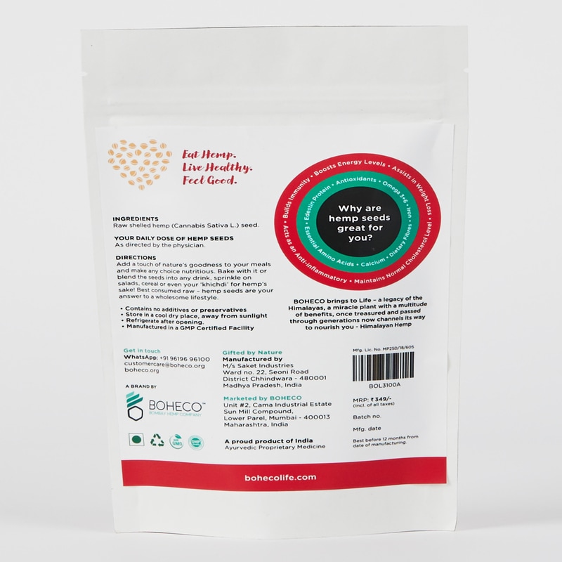 Orgenik: Shop Hemp Hearts 100g from the brand Boheco Life