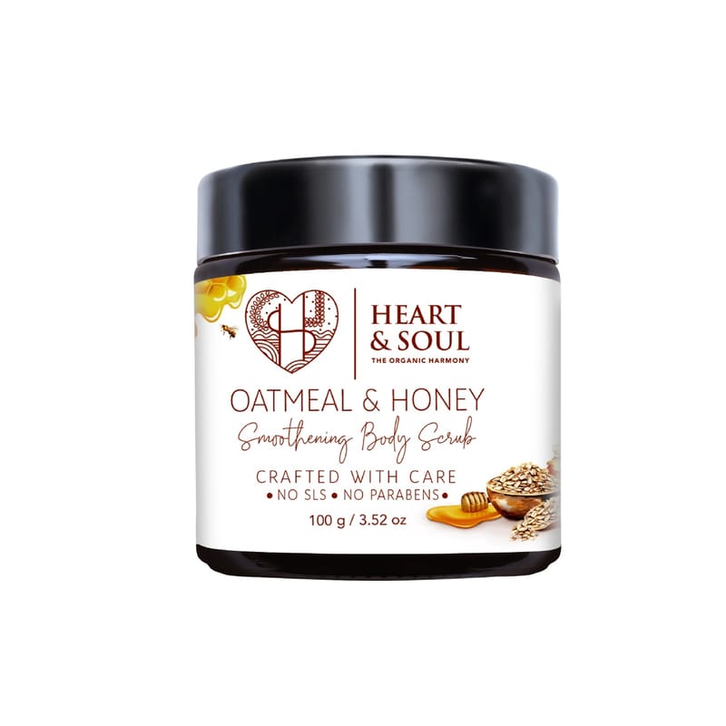 Orgenik: Shop Oatmeal & Honey Body Scrub from the brand Heart & Soul