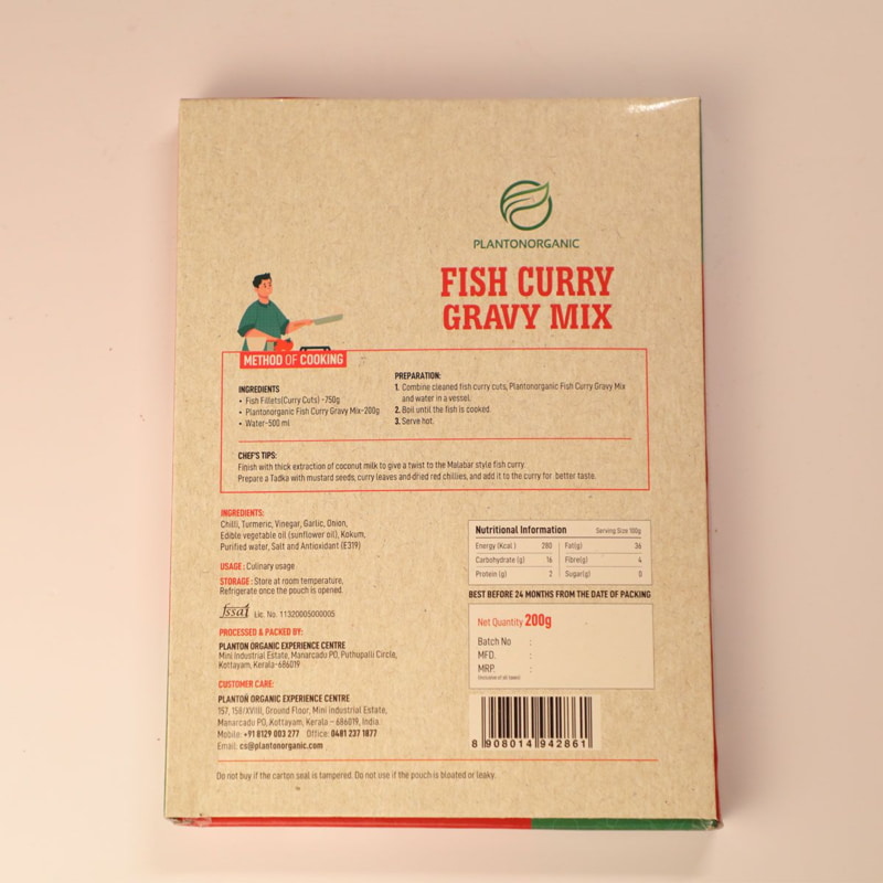 Orgenik: Shop Ready To Cook Fish Curry Gravy Mix from brand Plantonorganic