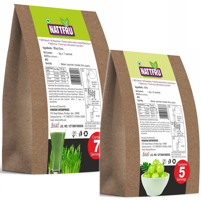 Orgenik: Shop Wheat Grass Juice Powder 14g