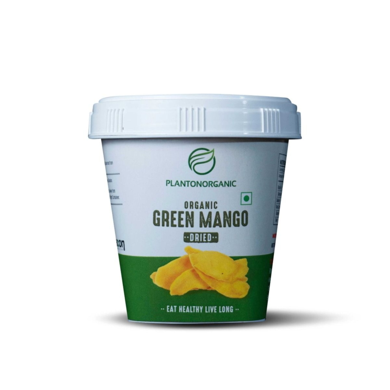 Orgenik: Shop Organic Green Mango Slices (Dried) from brand Plantonorganic