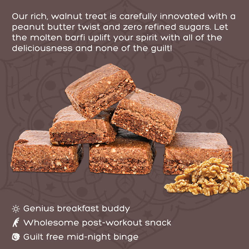 Orgenik: Shop Walnut Peanut Butter Burfi from brand D-Alive